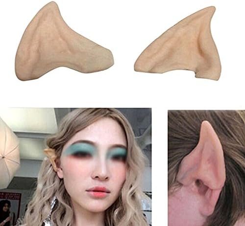 FANKUTOYS Cosplay Latex Fairy Pixie Elf Ears Halloween Party Costumes Soft Ear Tips