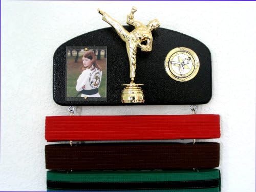 Martial Arts Belt Display. Expandable to Hold All Your Belts ! Trophy Style- 2 Pack.