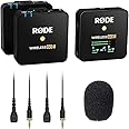 Rode Microphones Wireless GO II Dual Channel Wireless Microphone System Bundle Lavalier II Omnidirectional Lav Mic and 3-Pack Foam Windscreen