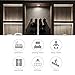 BWL Wireless LED Closet Lights, RGB Color Changing Puck Light with Remote Control, Touch Sensor LED Night Light, Battery Operated Under Cabinet Light - 6 Pack (18 PCS Battery Included)