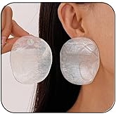 Color Resin Acrylic Earrings,Vintage Candy Color Big Round Studs Earring Chunky Exaggerated Geometric Drop Earring Statement Beach Vacation Jewelry