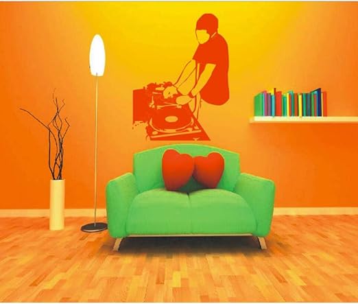 Amazon Com Aayuj Etiqueta De La Pared Etiqueta De Vinilo Dj