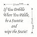 ShungHO If You DribbleToilet Wall Sticker Removable Waterproof Sticker Wall Decals