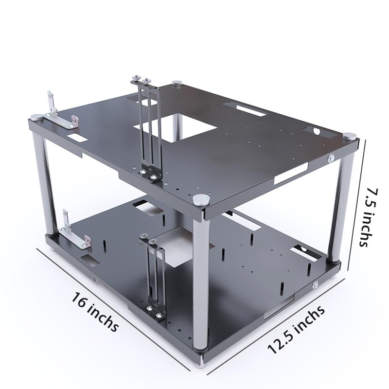 Stackable Open Air Computer Case Rack – Modular PC Frame Chassis for ATX/MATX/ITX Motherboards, Ideal for Studio, Mining Rig, DIY Builds