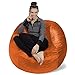 Sofa Sack - Plush, Ultra Soft Bean Bag Chair - Memory Foam Bean Bag Chair with Microsuede Cover - Stuffed Foam Filled Furniture and Accessories for Dorm Room - Tangerine 4'