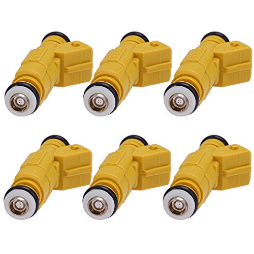 QUIOSS 6 pcs Fuel Injector For JEEP Grand Cherokee Wrangler Comanche 4.0L 0280155700, 0280155710 - Thumbnail 5