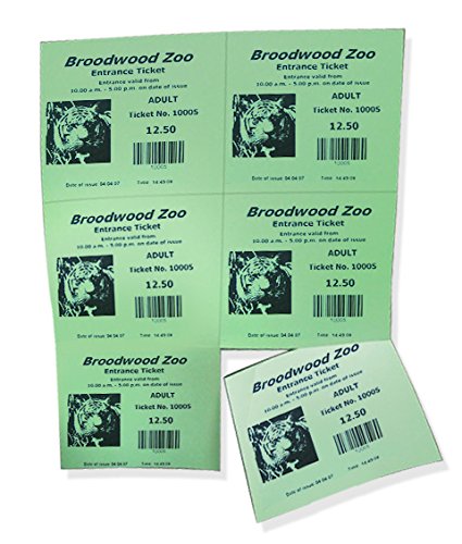 Laser Printer Blank Perforated Cards 6 up per Page, for School registration cards, Flower Delivery Cards, Inventory Tags, Wedding Response Cards, RSVP Cards, Trip Tickets, ETC. (300 Green Cards) - Thumbnail 2