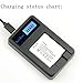 SmilePowo LI-50B Battery Rapid Charger LED USB Charger for Olympus LI50B Panasonic VW-VBX090 and Olympus Stylus,Tough Series, Pentax Optio Series, Panasonic HX-WA03