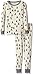 Burt's Bees Baby Unisex Baby Little Kid Organic 2 Piece Pajama Set, Ivory Trees, 4T