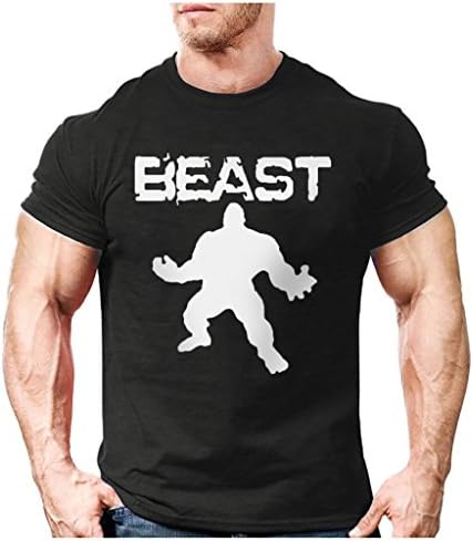 GymLeader Men's Crew Neck Short Sleeve Tee Adult Humor Graphic Music Novelty Funny T Shirt