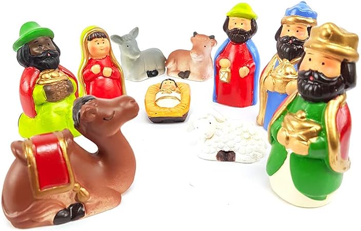 Buystar Presepe Completo Set Presepio Nativita Per Bambini Tipo Cartoon Paesaggio Completo 10 Statuette Personaggi Ornamento Casa Natale Amazon It Casa E Cucina