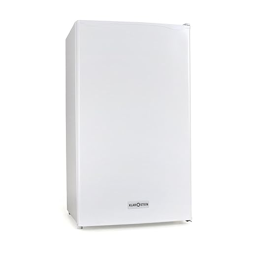 Klarstein 90L1-WH • Kühlschrank • Standkühlschrank • 90 L • 2 x Regaleinschub • Schublade • separates Eisfach • 3 Depots in d