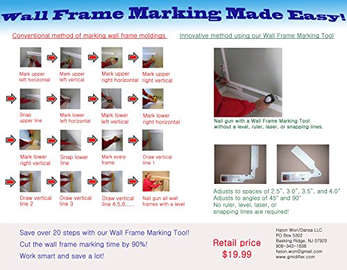 Wall Frame Marking Tool WFMT01 Marking Tool for Picture Frame Moldings