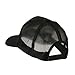 6 Panel Mesh American Flag White Patch Cap - Black OSFM