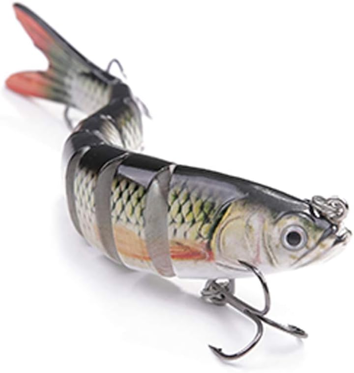 Sports Fitness Mural Wall Art Fishing Lures For Bass Trout Segmented Multi Jointed Swimbaits Slow Sinking Swimming Lures Freshwater Saltwater Bass Fishing Lures Kit Lifelike Pack Of 4 Sports Outdoors