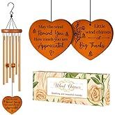 Thank You Gifts for Women, Thank You Gifts Wind Chimes - with Gratitude Message, Thanksgiving Appreciation Gift for Boss, Teacher, Coworkers, Employee, Nurse, Pastor, Mentor, Doctor, Friend