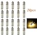 ZHOL® 20 X 1156 7506 1003 1141 LED 18 SMD LED Bulbs Interior RV Warm White