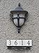 NACH KA 4 Address Sign Plaque for House Numbers, Old World, Cast Iron, 4, Black Natural