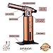 PREMIUM Kitchen Torch/Creme brulee torch. Durable w/Fuel Gauge. 2700F MAX Temp. For Cooking, Bar, Baking, Creme brulee & Crafts.(Rose Gold) Kitchen Dynamix