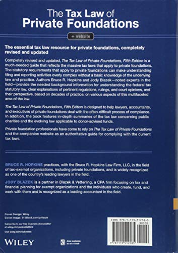 The Tax Law of Private Foundations (Wiley Nonprofit Authority)