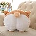 ANJUU Pets Puppy Cute Corgi Butt Throw Pillow Neck Support Pillow Cushion Travel Pillows Animals Stuffed Toy Gifts(42x42cm)