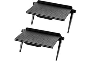 BSASHF 2 Park TV Top Shelf apple tv mount Monitor Shelf Screen Storage Shelf floating tv stand Router Shelf Adjustable Mount for Media Box, Game Console, Router TV, Camera Frames Remote 8.5 X 4.4 Inch