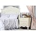 Evolur Aurora Nightstand, Ivory Lace