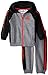 adidas Baby Boys' Zip Hoodie and Pant Set, Black/Gray, 12 Months