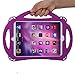TopEsct Kids Case for iPad 6th/5th Generation, Silicone Shockproof Case for New iPad 2017/2018 9.7 inch with Tempered Glass Screen Protector and Strap, Cover for iPad Air & Air 2