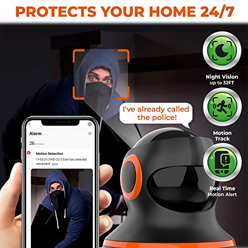 1080P WiFi Indoor Home Security Camera Two-Way Audio, Smart Wireless Baby Monitor, IR Night Vision, App for iPhone… - Image 3