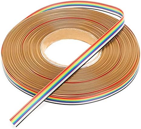 Jumper Wires Dupont Wire, 10P Male To Male Breadboard Jumper Wires Connector, Ribbon Cables Kit For Arduino Diy Raspberry Pi, 60Cm for HDTVs,Displays,Projectors