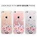 JAHOLAN iPhone SE 2022 Case,iPhone SE 2020 Case,iPhone 8/7 Case,Cute Girl Floral Design Clear Slim Cover Case for iPhone 6/6S/7/8/SE 2020 2022 - Pink Butterfly Flower
