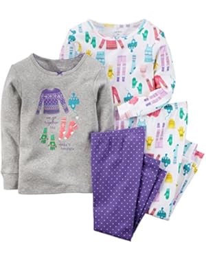 Baby Girls' 4 Piece PJ Set (Baby)