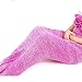 Kids Crochet Mermaid Tail Blanket, OKAYSHOP Knitting Handcraft Sleeping Bag For Girls, All Seasons Warm Sofa Living room blanket, 135cmX65cm(53