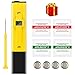 PH Meter, MrLi PH Tester Digital Water PH Tester Pocket Size with 0-14 PH Measurement Range for Household Drinking Water Hydroponic Aquarium Spa Pool Yellow