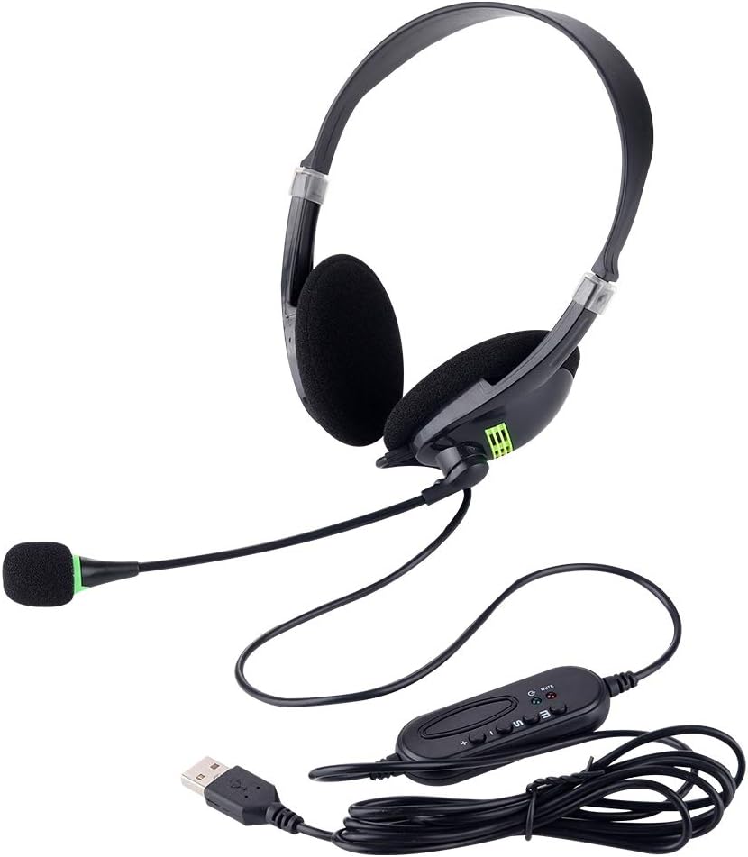 USB Headsets with Microphone and inline Controls Amazon.co.uk
