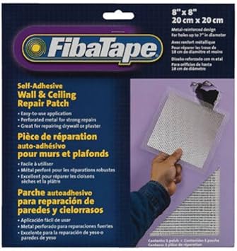 Fibatape 8 Inch X 8 Inch Self Adhesive Perforated Aluminum Wall