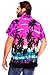 V.H.O. Funky Hawaiian Shirt, Shortsleeve, Beach, Purple, XL