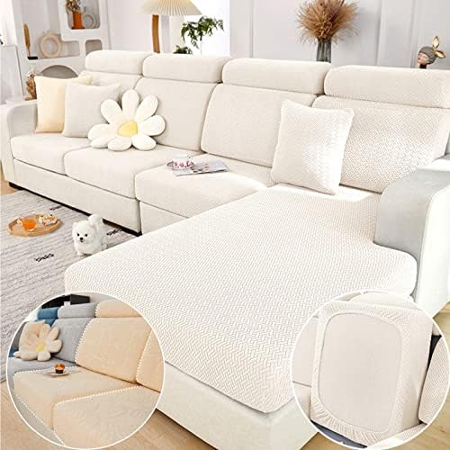 Slipcovers - Disayu Magic Sofa Covers, Interior Magic Sofa Covers, 2023 New Wear Resistant Universal Sofa Cover Stretch Couch Covers (Texture White,Large Single Seat Cover)