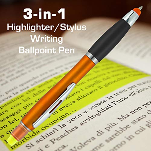 Bible Highlighter with Pen and Stylus for Touchscreens, 3 in 1 Combo