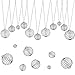 Habbi 50pcs 4 Size Spiral Bead Cage Pendant Crystal Holder for Necklace Making(8X9mm/15X14mm/25X20mm/30X25mm)