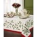 Lenox Golden Holly 60-inch by 84-inch Oblong/Rectangle Tablecloth Ivory