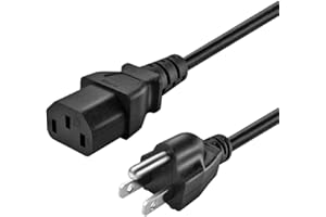 TONIWA AC Power Cord Compatible with ION Block Rocker, ION Pathfinder, ION Tailgater Bluetooth Speaker, Guitar Amplifier Musical 3 Prong Power Cable Replacement 6Ft