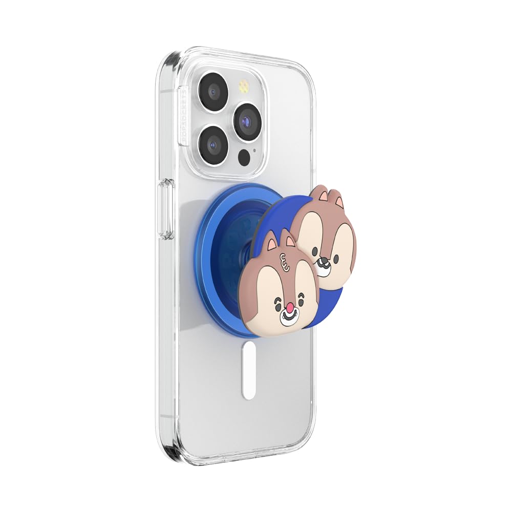 PopSockets Phone Grip for MagSafe, Magnetic Holder, Phone Stand, Disney - Kawaii Chip 'n Dale — image 1