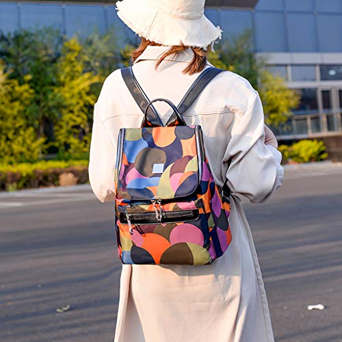 Excursion Sports Zipper Backpack for Women, Girls Anti-Theft Oxford Waterproof Student Shoulder Bag, Lightweight Street Travel Camping Satchel Schoolbag Daypacks - Thumbnail 6