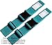 TRANVERS Luggage Straps for Suitcase Belt Heavy Duty Adjustable 2-Pack Lake Blue