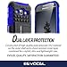 Evocel® Galaxy J1 Case, Heavy Duty Armor Case with Stand For Samsung Galaxy J1 (2015) - Evocel® Retail Packaging, Blue