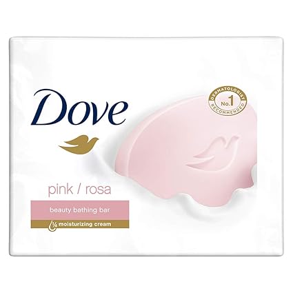 Dove Pink Rosa Beauty Bathing Bar With  ? Moisturizing Cream To Give You Softer, Smoother Skin, 3X100 g