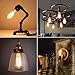 Dimmable Vintage 60 Watt Edison Light Bulb, Amber Warm Glow, Clear Glass Squirrel Cage Filament Light Bulb, E26 Medium Base, Pack of 4