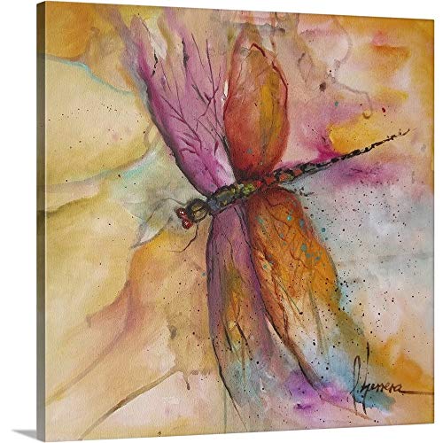 May Art Radiant Dragonfly - rustic dragonfly art - Dragonfly Artwork